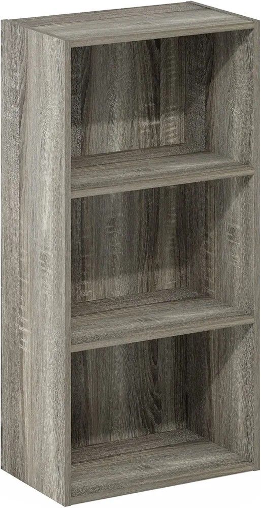 3-Tier Open Shelf Bookcase, French Oak