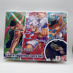 One Piece Card Game Learn Together Deck Set English Sealed Bandai