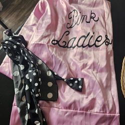 Pink Ladies Womans Costume Lg