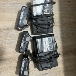 Metabo Batteries 2 Chargers