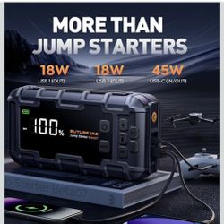 Car Tire Inflator, Battery Jump Starter, Charger