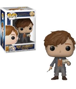 Lot of 2 NEW Funko Pops: Fantastic Beasts The Crimes of Grindelwald Newt Scamander #27 & Marvel Studios - President Loki Bobble-Head #898