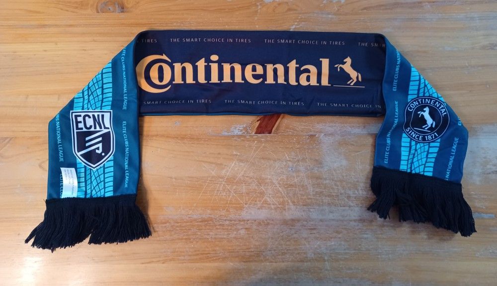 Brand new promotional Continental Tires and ECNL soccer mini scarf