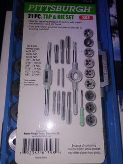 Pittsburgh 21 pc. Tap & Die Set SAE