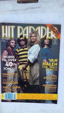 Hit parader magazine sept 1981 used