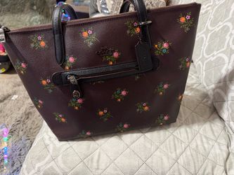 Coach Floral Print Tote Bag