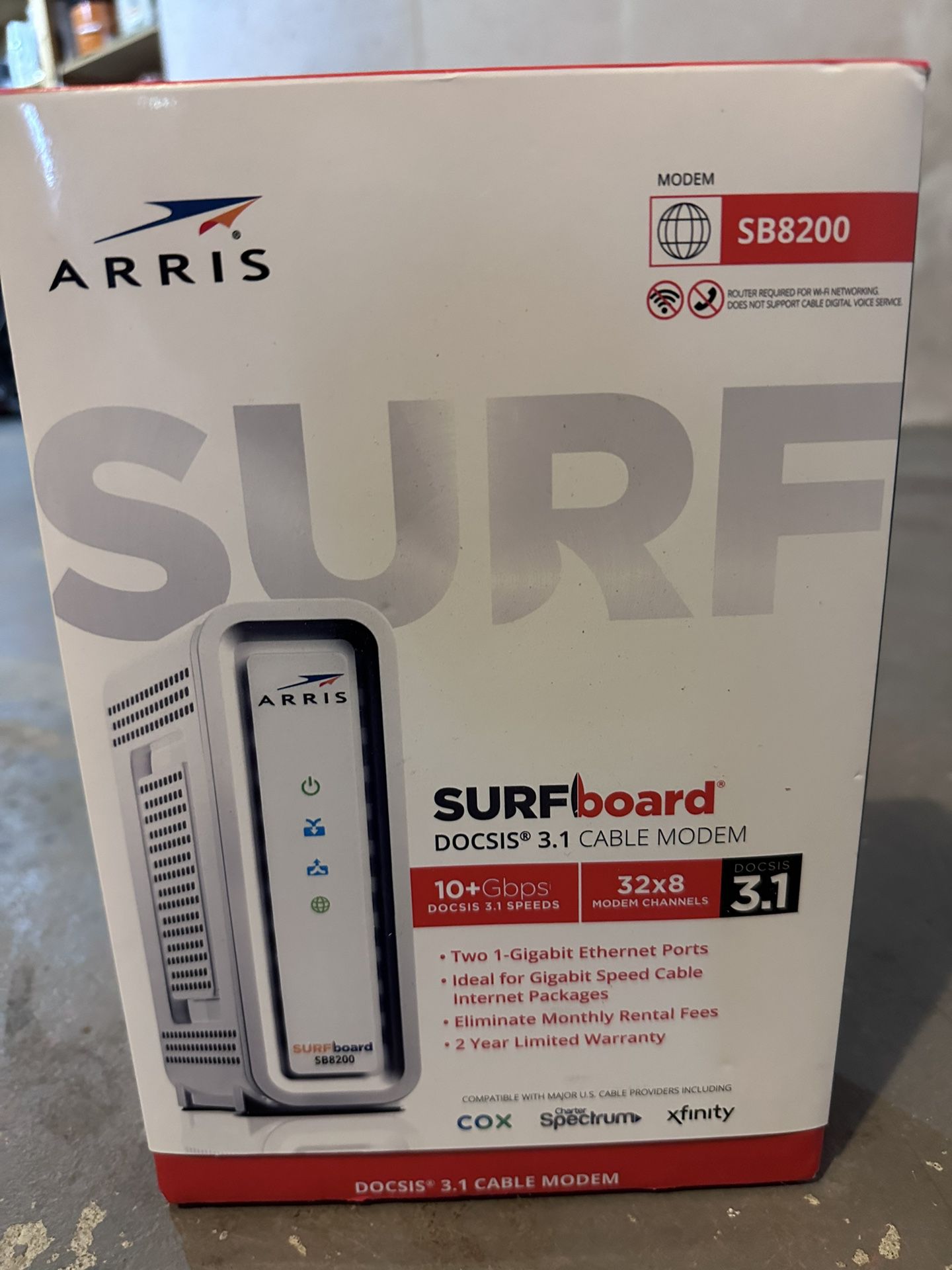 arris cable modem surfboard SB8200