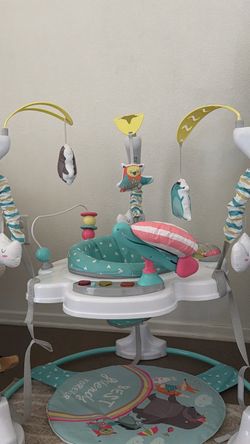 Baby bouncer with toys