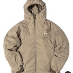 Nike ACG Rope De Dope Triple Beige Full Zip Jacket Hooded Insulated Men Size