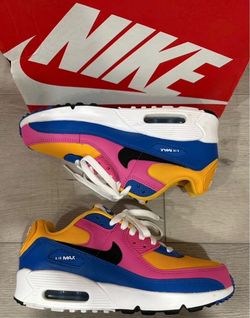 Nike Air Max 90 Leather Multi-Color ‘ GS ‘ ( Size : 6.5W )