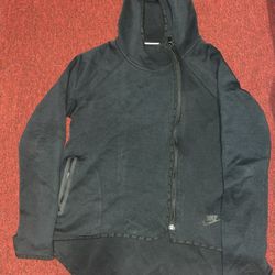 Nike Tech Black Zip-up Butterfly Fleece Hoodie Hooded Sweatshirt Size Small Women’s 