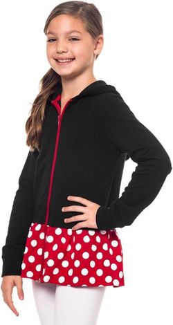 Disney Minnie Mouse Girls Zip-Up Hoodie Size L (10-12)