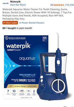 Brand New Waterpik Aquarius Water Flosser WP-663 Blue
