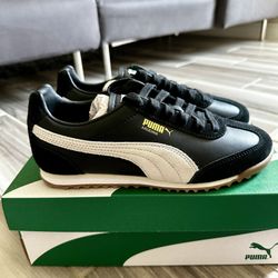 Women's Puma Arizona Retro Casual Shoes - Black White Gum - Size 6.5, 7.5, 9.5