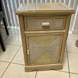 Rattan Hand Painted Table