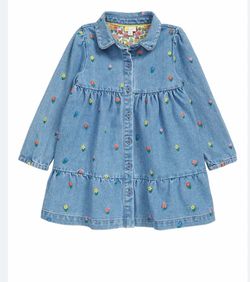 Mini Boden denim jean dress 7/8