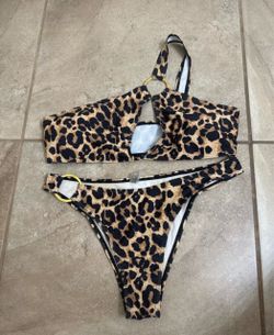 Leopard Print Two-Piece Bikini Set