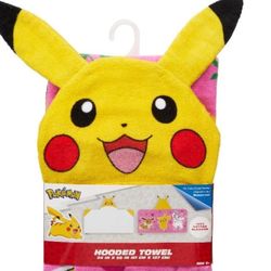 Kids Pokemon Hooded Towel Girls/Boys