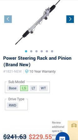 GM steering rack
