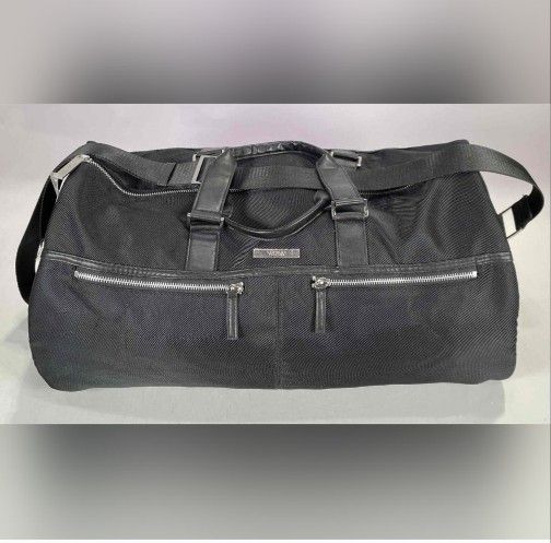 Versace Perfums Duffel Weekender Overnight Bag Black