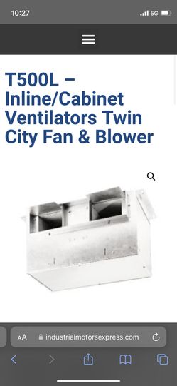 In-line Exhaust Fan