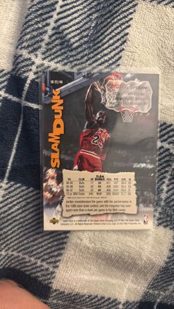 Micheal Jordan upper deck slam dunk card “1997”