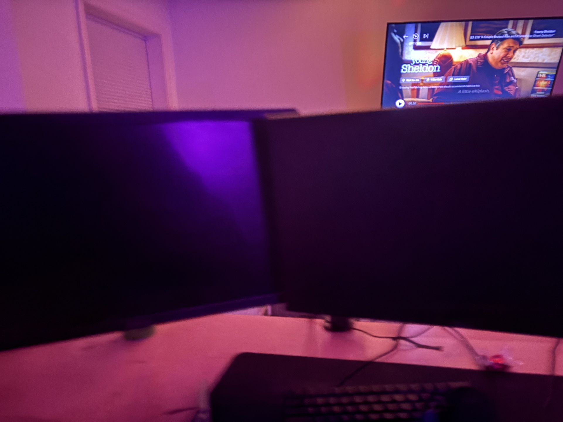 2 Asus 165hz 1ms Response Time Monitors