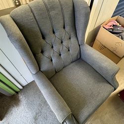 Reclining Arm Chair With Footrest 