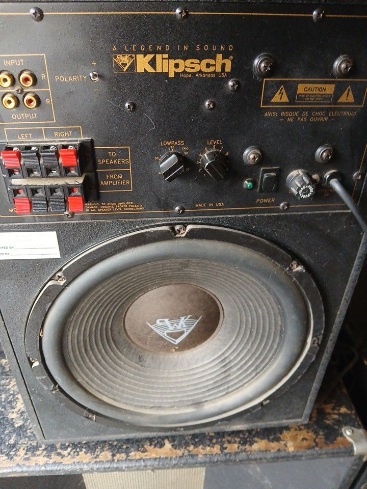 VINTAGE KLIPSCH SW10 2 SUBWOOFER 