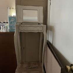 White Wash Jewelry Stand (moving Sale)