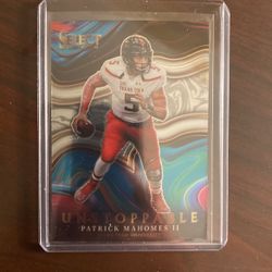 Patrick Mahomes II Select Unstoppable Card