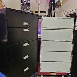 2 QTY.  HON SERIES 2000 (5) DRAWER LATERAL CABINET  **RETAILS $1000 EACH**
