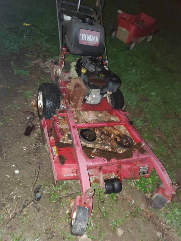 Everride warrior zero turn/ toro proline 36" walk behind