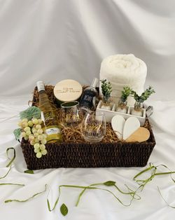 Spa/wine Gift Baskets