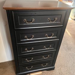Tall Black Dresser