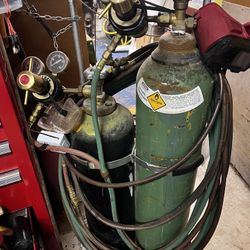 Gas Welding Set, Tanks, Stand Mount