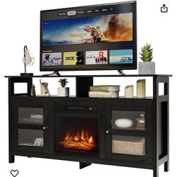 TV Stand With Electric Fireplace