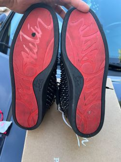 Men's Louis Mid-Top Spiked Leather Sneakers