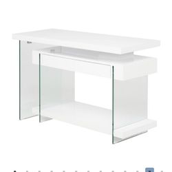 Fold White L-Shaped Desk