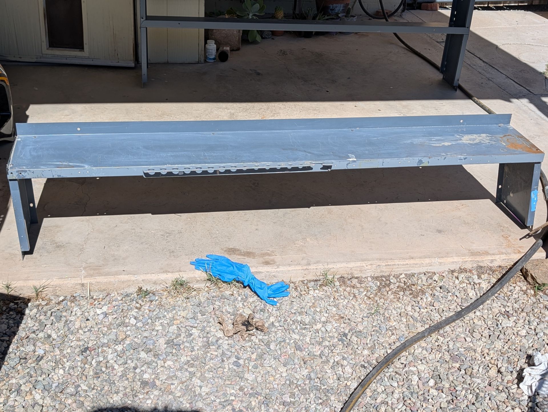 Screen Shalf 6 ft Steel Wall Shelf With Tool Organizer for Sale in Tucson, AZ - OfferUp