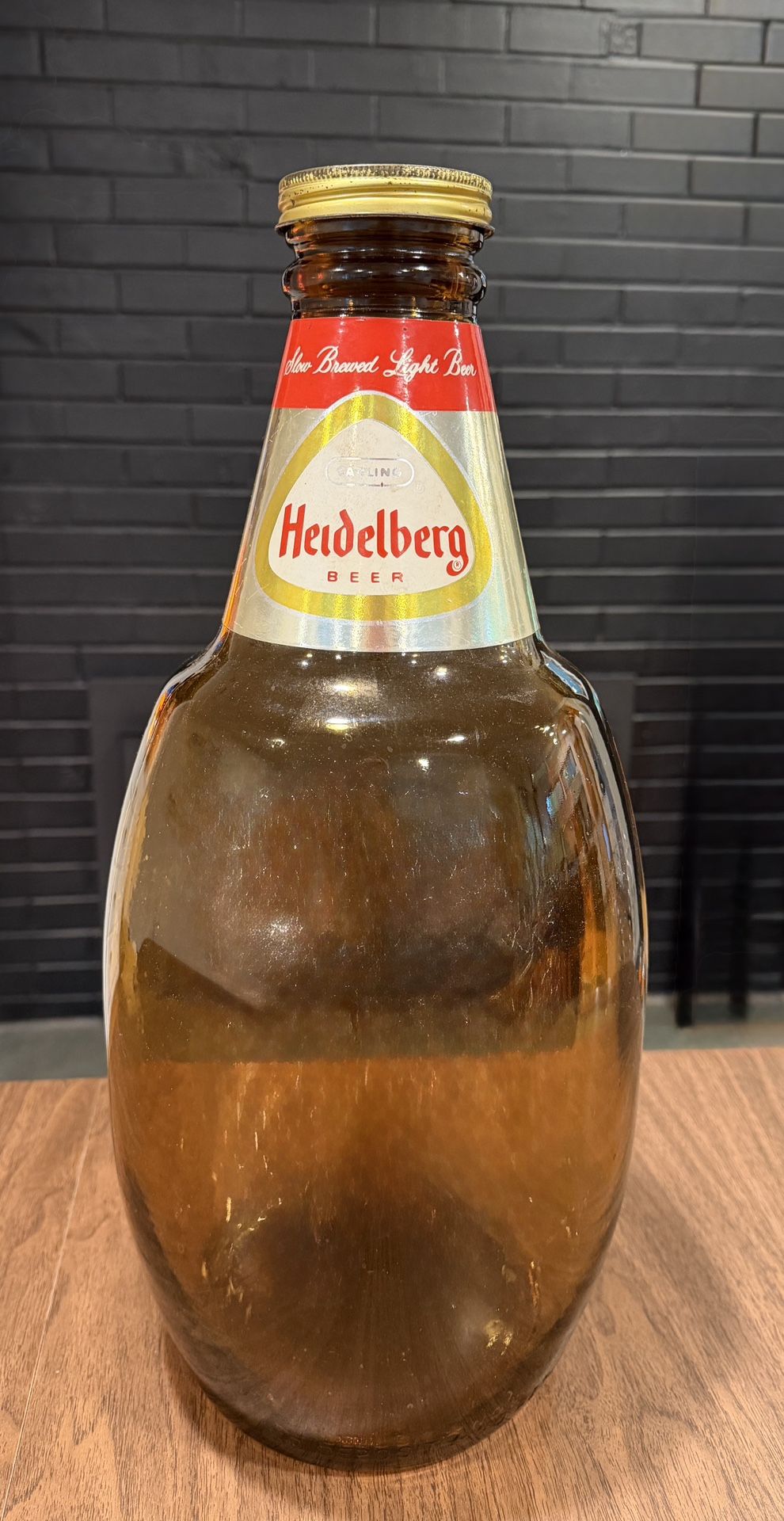  Vintage Heidelberg Oversized Glass Bottle 