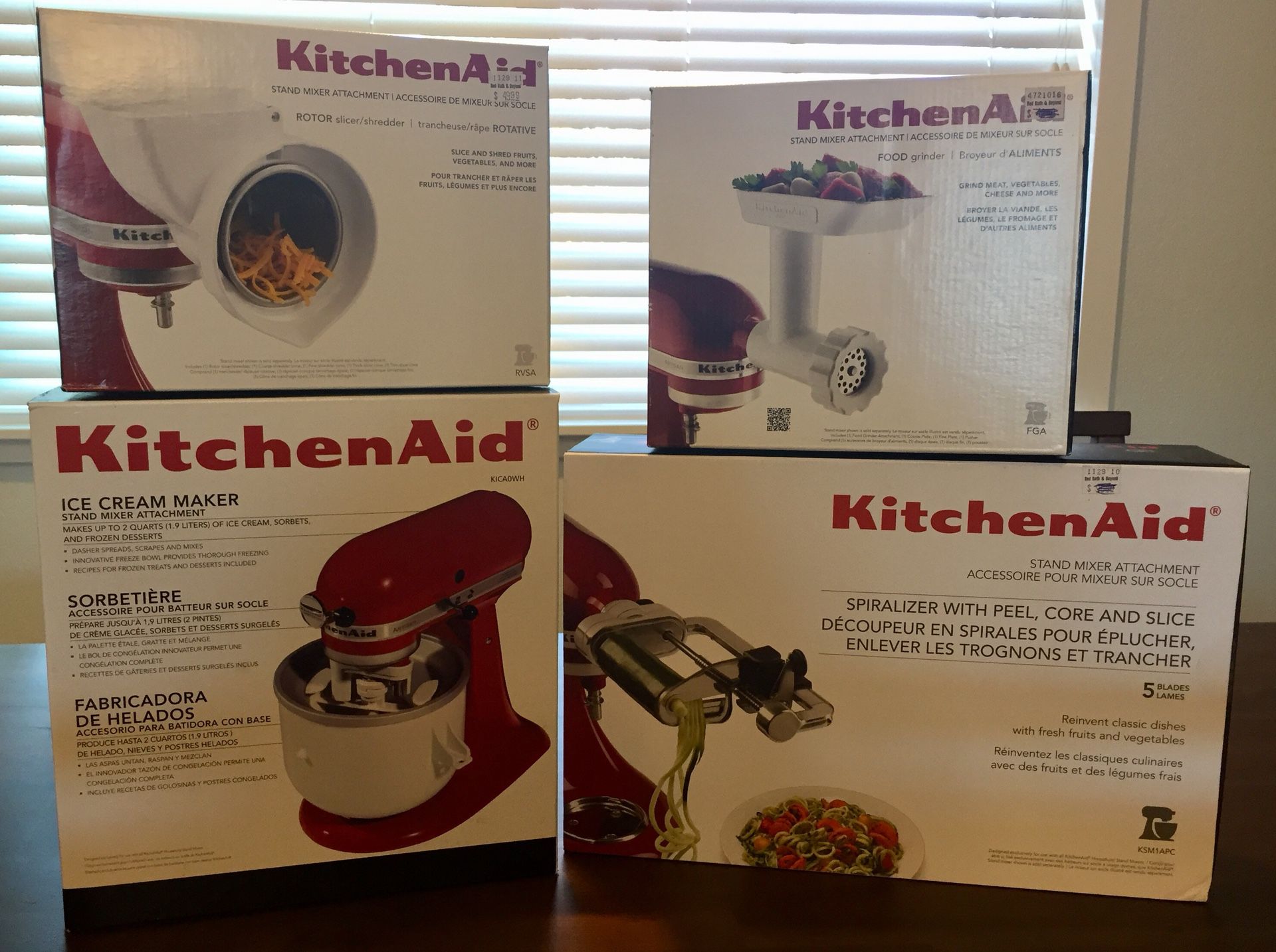 KitchenAid Mixer Attachments - 4 Items - All New In Box for Sale in  Olympia, WA - OfferUp