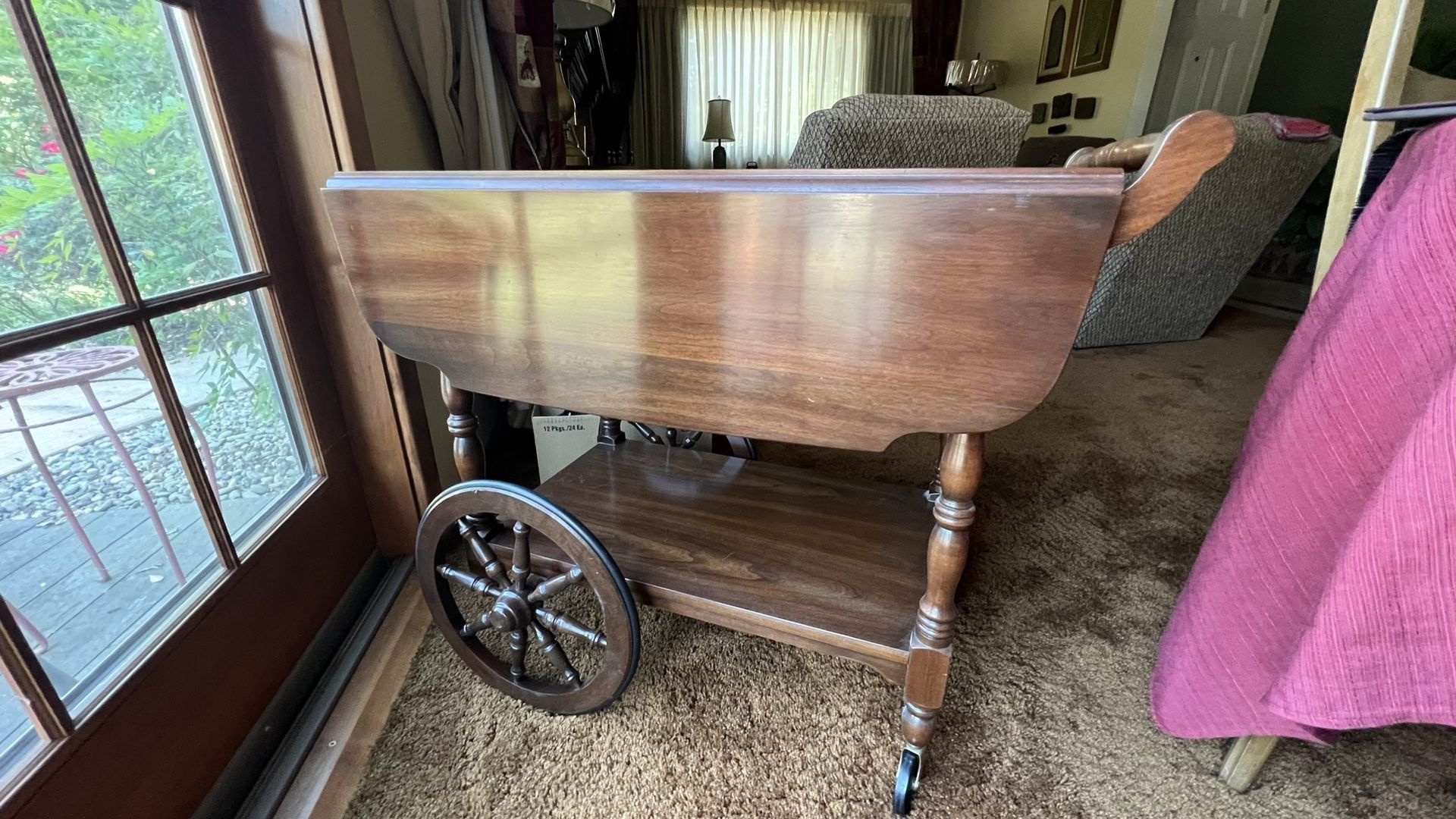 Vintage Chery Wood Tea Cart by Hitchcock Furniture - STILL AVAILABLE! 