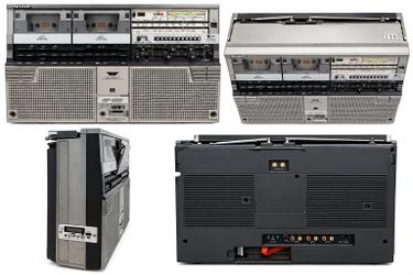 📻 Vintage Sharp GF-555 Double Cassette Boombox – Restored & Fully Working