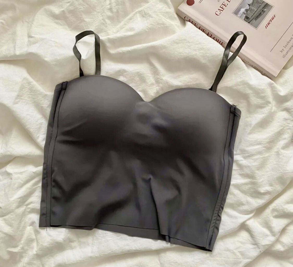 Brand New Cute Comfy Grey Fitted Tank Top Shirt 