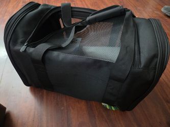 Black Soft-Sided Pet Travel Carrier