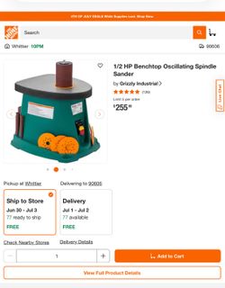 Oscillating Spindle Sander