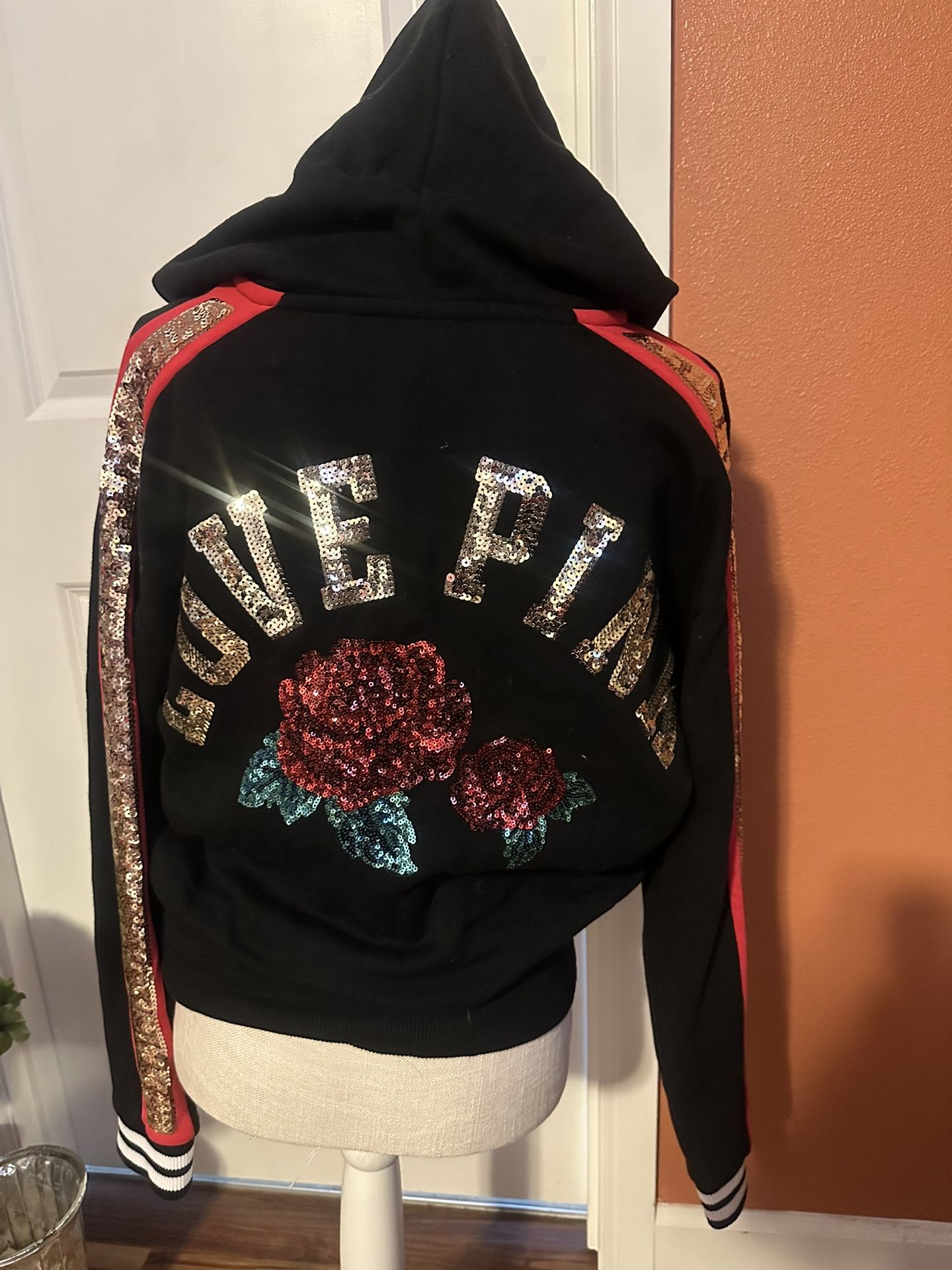 Pink sequins Hoodie