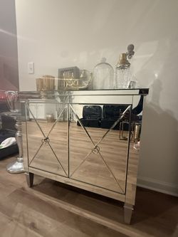 Mirrored Accent Cabinet 