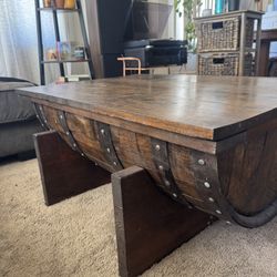 Whiskey Barrel Coffee Table